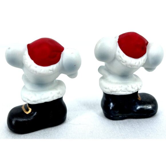 Homco Kitten Puppy Mouse in Boots Porcelain Christmas Figurines Lot of 6 - Picture 7 of 8